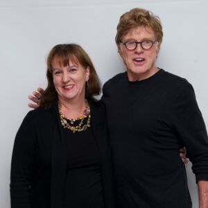 Jenny Cooney with Robert Redford